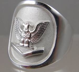 Picture of US Navy Third Class Petty Officer  Ring - Sterling