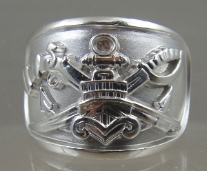 Picture of US Navy Special Warfare Combatant Craft SWCC Boat Senior Ring